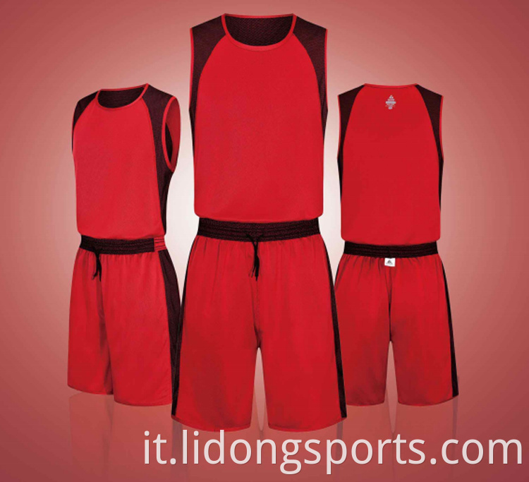 Ultimo strato singolo a doppia faccia da basket Basketball Basketball Jersey Design Basketball Uniform Jersey Custom